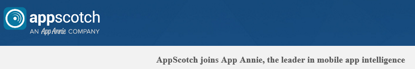 AppScotch的官网上已经列上了AppAnnie的名字