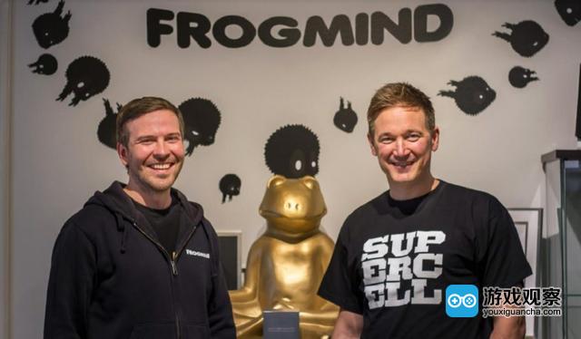 　　Frogmind 联合创始人Johannes Vuorinen和Supercell CEO Ilkka Paananen