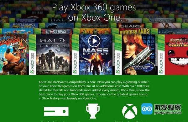 Xbox One向后兼容功能