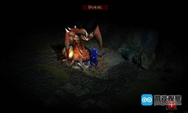 《暗黑魔坏神2》，对抗Duriel