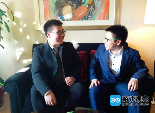 合平资产总经理吴皆浩(左)和5173业务副总裁赖洋涛(右)
