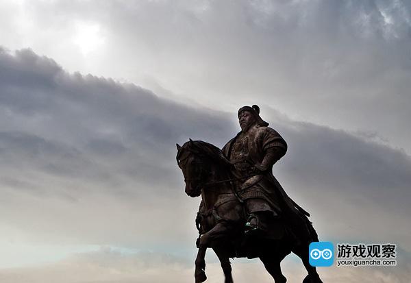 成吉思汗的形象是蒙古铁蹄驰骋沙场的象征，这个名字几乎和“征服”划了等号