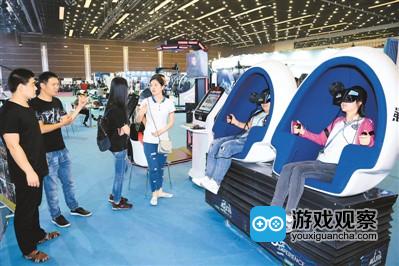 VR电子竞技游戏在京交会上受“热宠”