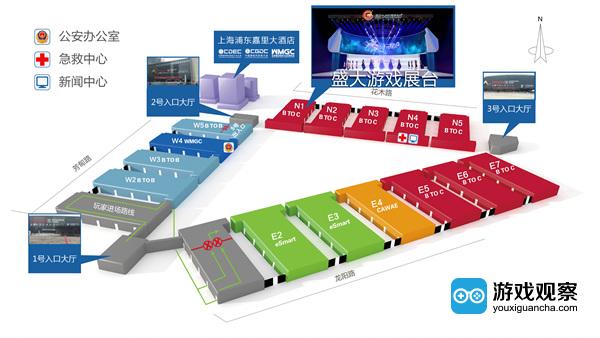 2017ChinaJoy展馆分布图