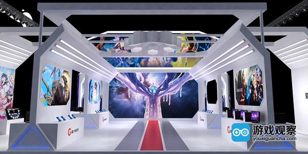 正中的跑道通往LED屏