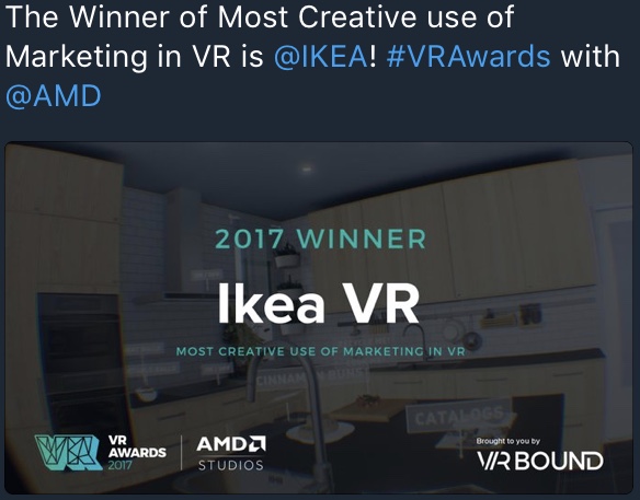 年度最具创意VR营销：宜家VR