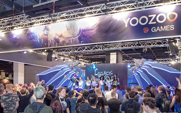 2017德国科隆国际游戏展，游族网络展台受到海外游戏玩家的追捧