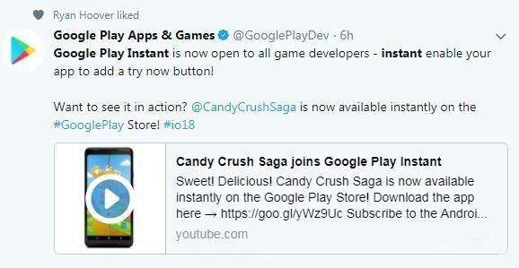 Google Play Instant已向所有Android游戏开发者开放申请