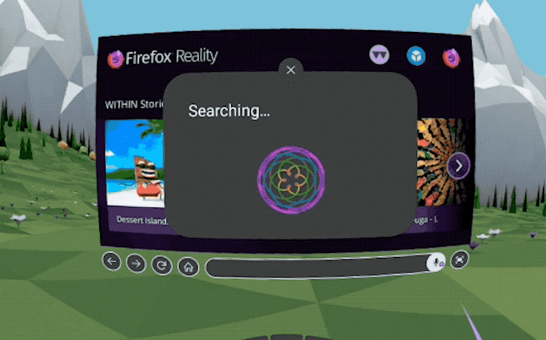 VR版火狐浏览器正式推出 打开网页直接玩游戏看视频