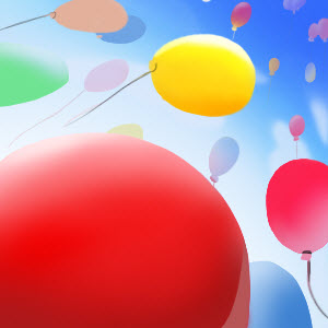 微伞放飞气球
