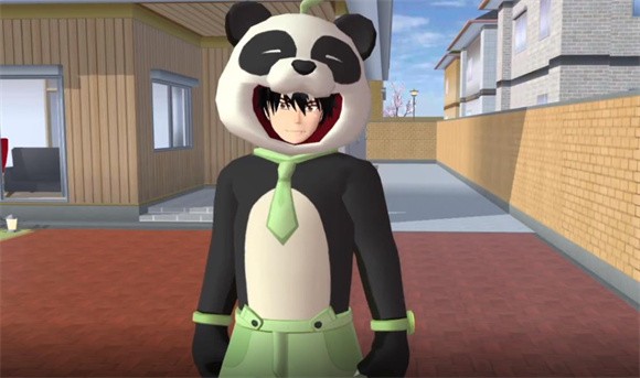 樱花校园熊猫服装截图2